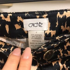 Silky animal print pants